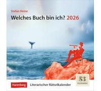 Welches Buch bin ich? Premium-Postkartenkalender 2026 - Literarischer Rätselkalender: Jede Woche bekannte Romane und ihre Autoren erraten. Literaturkalender im Collagen-Look