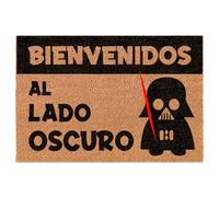WELCOMAT - Felpudo Entrada Exterior Bienvenidos Al Lado Oscuro - Dimensiones 40x60 cm - Felpudo Entrada Casa Divertido, De Fibra Natural de Coco, Resistente - con Base Antideslizante