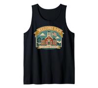 Welcome Back Class Is In Session Schoolhouse Camiseta sin Mangas