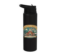 Welcome Back Class Is In Session Schoolhouse Stainless Steel Insulated Water Bottle