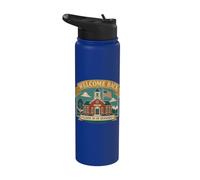 Welcome Back Class Is In Session Schoolhouse Stainless Steel Insulated Water Bottle