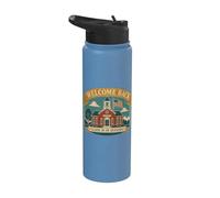 Welcome Back Class Is In Session Schoolhouse Stainless Steel Insulated Water Bottle