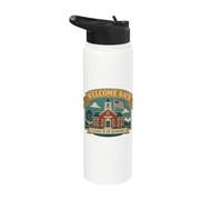 Welcome Back Class Is In Session Schoolhouse Stainless Steel Insulated Water Bottle