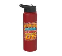 Welcome Back Little Sigmas let's make this school year lit Stainless Steel Insulated Water Bottle