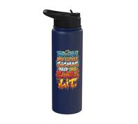Welcome Back Little Sigmas let's make this school year lit Stainless Steel Insulated Water Bottle