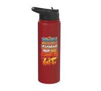 Welcome Back Little Sigmas let's make this school year lit Stainless Steel Insulated Water Bottle