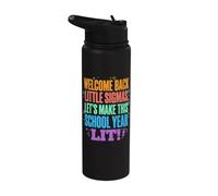 Welcome Back Little Sigmas let's make this school year lit Stainless Steel Insulated Water Bottle