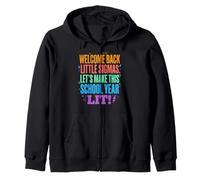 Welcome Back Little Sigmas Let's Make This School Year Lit Sudadera con Capucha