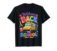 Welcome Back School Bus Teacher Classroom Back To School Camiseta