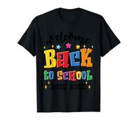 Welcome Back School Shirt Graduación Cap Pencil Book Fun Camiseta