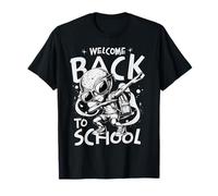 Welcome Back To School Alien Dab Illustration Cool Student Camiseta