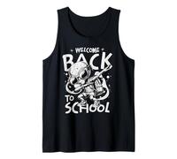 Welcome Back To School Alien Dab Illustration Cool Student Camiseta sin Mangas