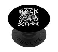 Welcome Back To School Alien Dab Illustration Cool Student PopSockets PopGrip Adhesivo