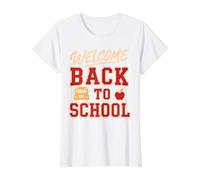 Welcome Back to School Bus Driver First Day of School Camiseta gráfica económica, Mujer, Blanco, S