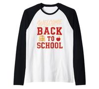 Welcome Back to School Bus Driver First Day of School Camiseta Manga Raglan