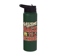 Welcome Back to School Bus Driver First Day Of School Stainless Steel Insulated Water Bottle