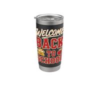 Welcome Back to School Bus Driver First Day Of School Vaso térmico de acero inoxidable de doble pared