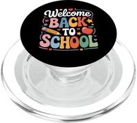 Welcome Back To School Cute Teacher First Day Of School Fun PopSockets PopGrip para MagSafe