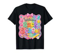 Welcome Back to School Girl Outfit First Day School Teacher Camiseta