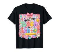 Welcome Back to School Girl Outfit First Day School Teacher Camiseta