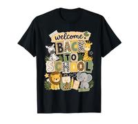 Welcome Back To School Safari Animals Teacher Classroom Kids Camiseta