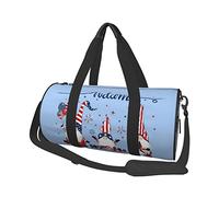 Welcome Cute Gnomes Bandera de EE. UU. Bolsa de Viaje Bolsa de Deporte Grande Bolsa de Gimnasio Bolsa de Noche multifunción para Hombres y Mujeres