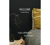 Welcome Guest Book (Hardback): Awesome Comments Journal For Visitors with stunning Boho Chic Cover. Filled with inspirational quotes this check in ... feedback & recommendations. Lovely keepsake.