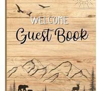 Welcome Guest Book: Rustic Cabin Theme for Airbnb, VRBO, Vacation Rentals & Lake Houses