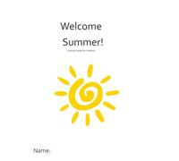 Welcome Summer: Activity book for children
