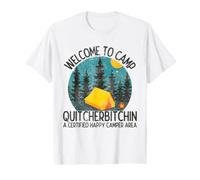 Welcome to Camp Quitcherbitchin Divertido Senderismo Camping al Aire Libre Camiseta gráfica económica