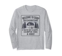 Welcome To Camp Quitcherbitchini If you're not happy camper Manga Larga