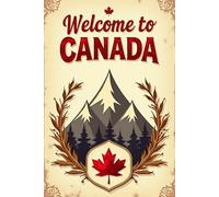 Welcome To Canada: Canadian Flag, Red and White, Maple Leaf Themed Journal (6 x 9 Lined Notebook, 120 pages)