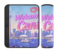 Welcome to Canada Scenery Culture 2 piezas correa de hombro libera el estrés en tu cuello y hombros para funda de auto para cinturón de carro