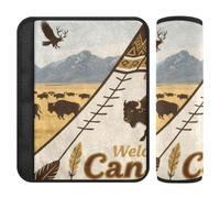 Welcome to Canada Scenery Culture - Funda para cinturón de seguridad, 2 unidades, protege tu cuello y hombros para forro de seguridad