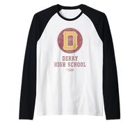 Welcome To Derry Derry High School Icon Camiseta Manga Raglan