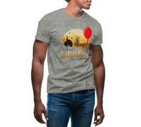 Welcome to Derry Novel Written by Stephen King Inspired Camiseta de Hombre Gris Size XL