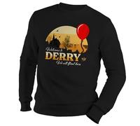 Welcome to Derry Novel Written by Stephen King Inspired Sudadera Negra Unisex Size XXL