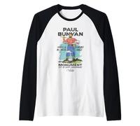 Welcome To Derry Paul Bunyan Monument Camiseta Manga Raglan