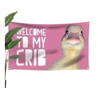 Welcome To My Crib Tapestry Versatile Fashionable Wall Decor Banner