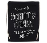 Welcome To Schitts Creek Where Everyone Fits In. Inspired By The Town Sign. Gimnasio Viajar Bolso Con Cordón Negro Gym Travel Bag