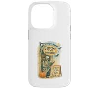 Welcome To The Bookstore Spooky Skeleton Halloween Carcasa para iPhone 14 Pro