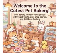 Welcome to the Cutest Pet Bakery!: Cute Bakery Animal Coloring Pages with Sweet Treats, Cozy Shop Scenes, and Bold Easy Designs for Kids, Teens, and Adults