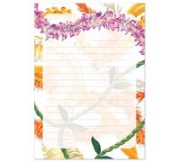 Welcome to the Islands Hawaiian Fun and Colorful 4-1/4" x 6" Task and Reminder Notepad (Leis of Aloha)