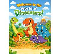 Welcome to the World of Dinosaurs!: A Fun Dinosaur Learning & Coloring Book for Kids Ages 3-6 26 Pages of Dino Facts, Cute Illustrations & Matching Coloring Pages (Learn and Colour)