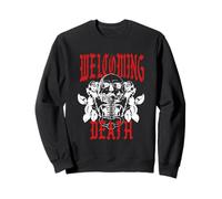 Welcoming Death Gothic Skull Roses Sudadera