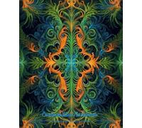 Welcoming the Fall - Forest Fern Autumn Vibes: Wide Ruled Notebook: | 112 Pages | 7.5 x 9.25 inches | Soft Matte Cover