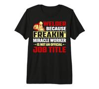 Welder Because Freakin Job Title Funny Welders Welding Camiseta Premium