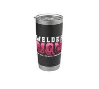 Welder Mom The Idol The Myth The Legend Metalworker Soldador Vaso térmico de acero inoxidable de doble pared