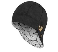 Welder Nation Gorra de Soldadura de 8 Paneles de 10 onzas, 100% algodón, Interior y Exterior de Lona de Pato, Protectora, Duradera, Resistente, The Felon (Negro, Dorado), 7 3/8