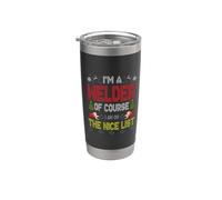 Welder Of Course On The Nice List Ugly Christmas Sweater Vaso térmico de acero inoxidable de doble pared